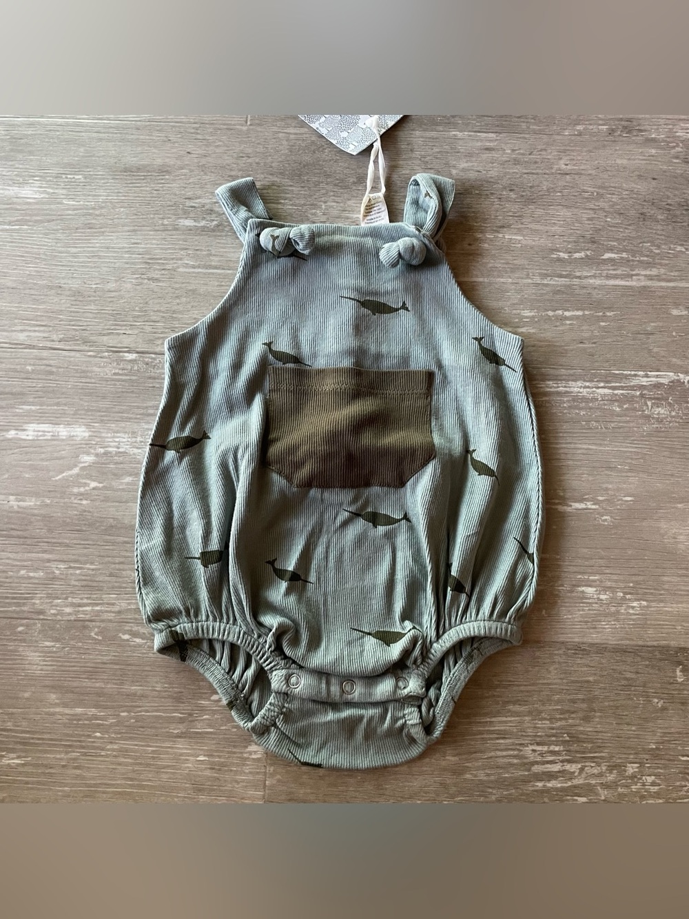 NWT 12-18m Kate Quinn beluga whale country bubble and organic cotton skinny rib